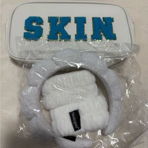 Skin Cosmetic Pouch with Neutrogena Spa Headband Set